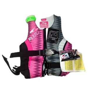 Fluid Pink and Gray Life Vest Size M